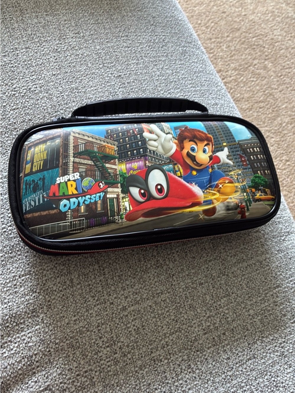 Super Mario Odyssey Carry Case - Black/Multicolor